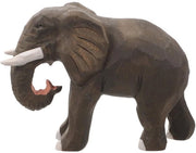 Decorazione da Tavolo con Figura di Elefante in Legno Scultura di Ricchezza Figurine di Buona Fortuna con Elefante