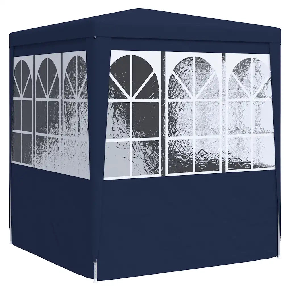 Gazebo Professionale con Pareti 2x2 m Blu 90 g/m² 48517