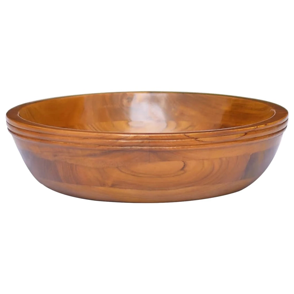 Lavandino da bagno lavabo da appoggio lavabo da bagno lavabo da interno 40 x 10 cm legno massello di teak 02_0002870