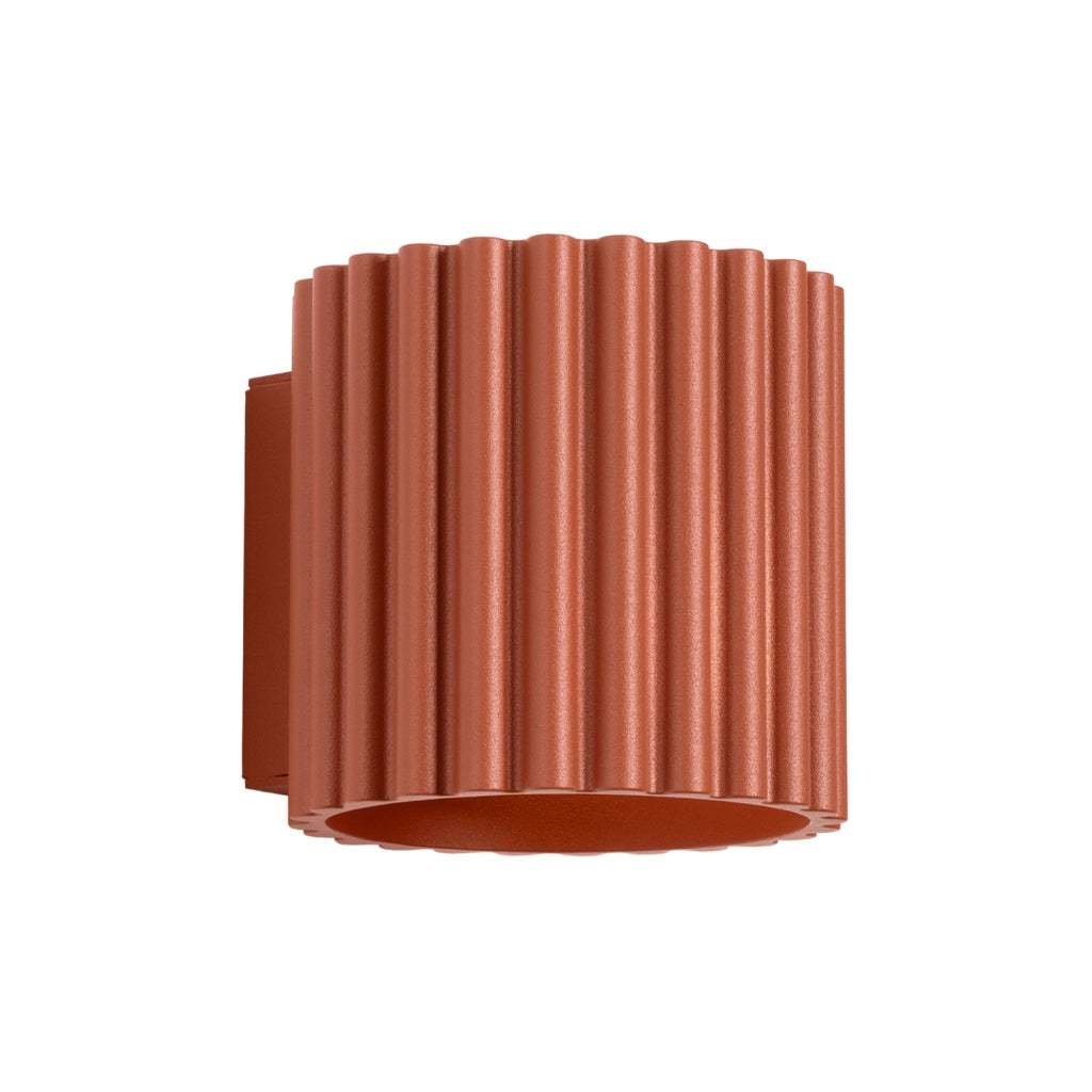 Applique moderna VISTAO Pure Lume ocra rossa 10cm G9 su-giù