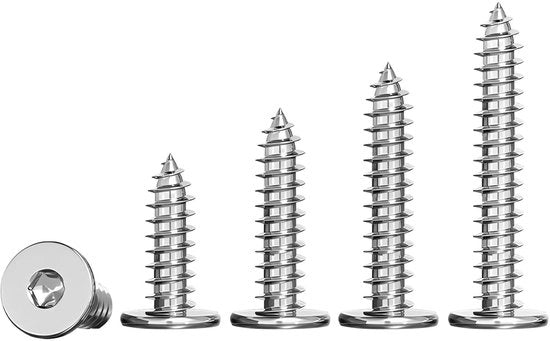 Viti in acciaio inossidabile 304, 20 pezzi, viti a 5 punte, viti a tappo, per legno/mobili, corrosione resistente