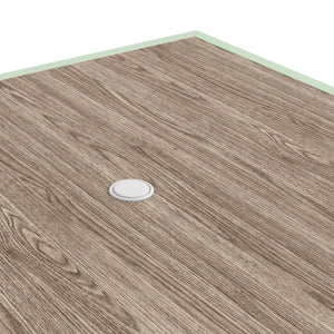 Set Tavolo e 4 Sedie con Braccioli da Giardino in Tessuto a Rete e Acciaio Verde