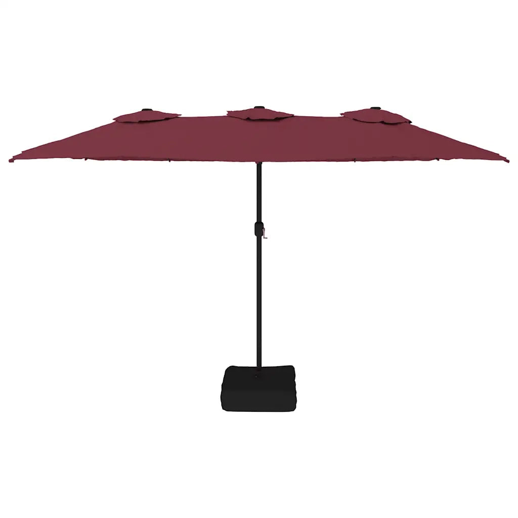 Ombrello | Parasolne da Giardino a Doppia Testa Rosso Bordeaux 449x265 cm