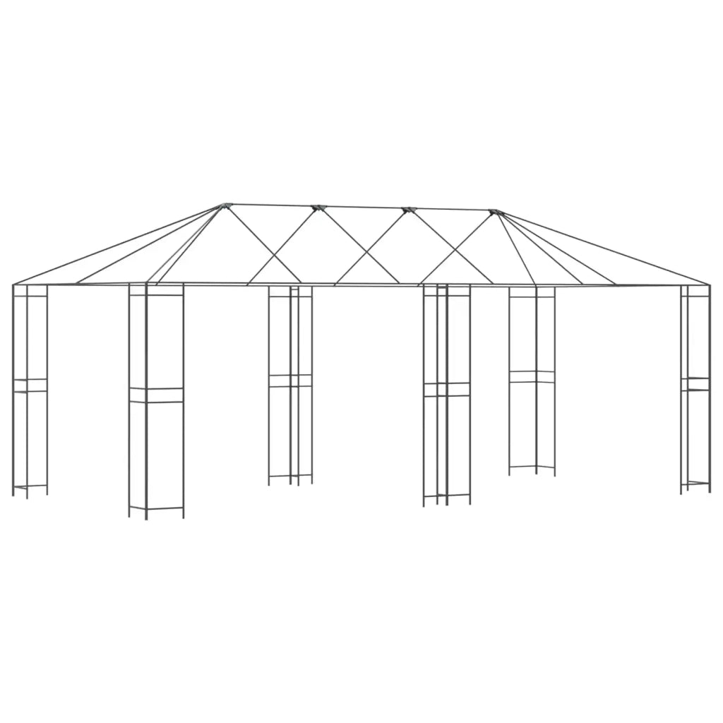 Struttura Gazebo 6 x 3 m Nero Acciaio CFW8111750