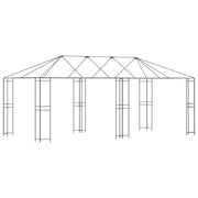 Struttura Gazebo 6 x 3 m Nero Acciaio CFW8111750
