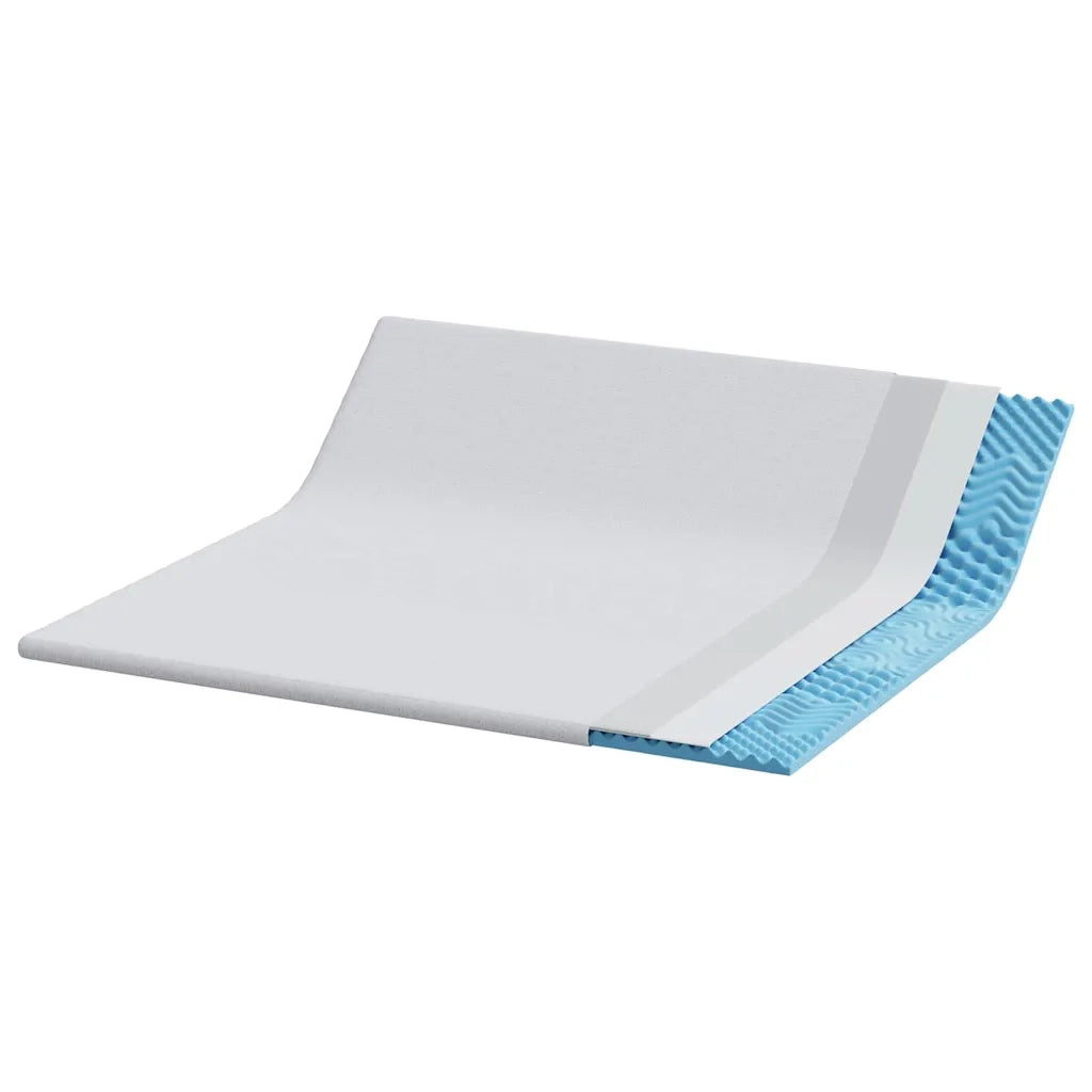 Topper per materasso Bianco 200 x 200 cm Tessuto Jacquard CFW8956129