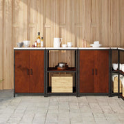 Set di Stoccaggio per Cucina con lo scaffale 3 pcs Ruggine 3392700