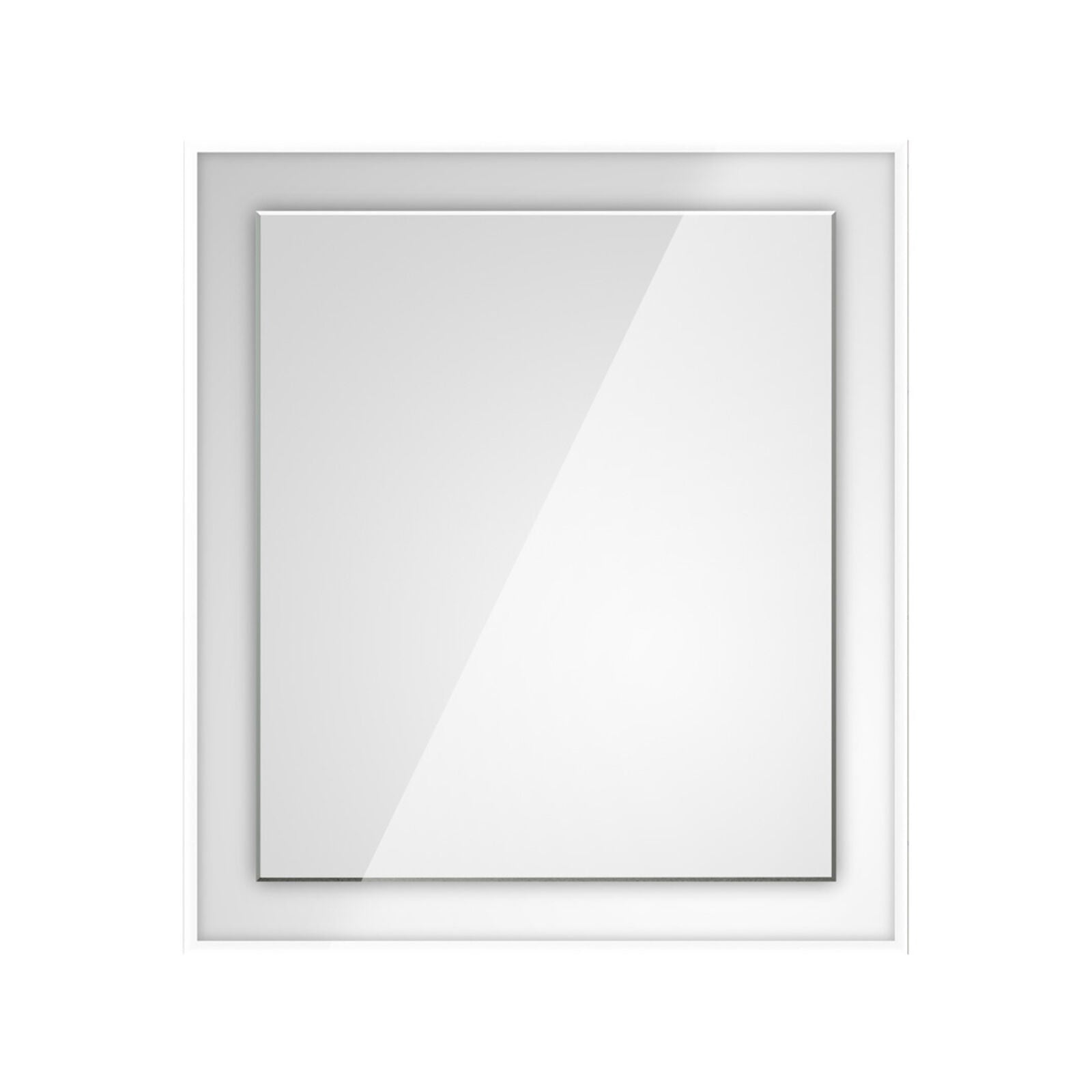 Lineabeta - Specchio squadrato Speci con luce LED 6000k con cornice illuminata