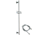 Saliscendi 60 cm in ottone cromato con flessibile e asta toda minimale