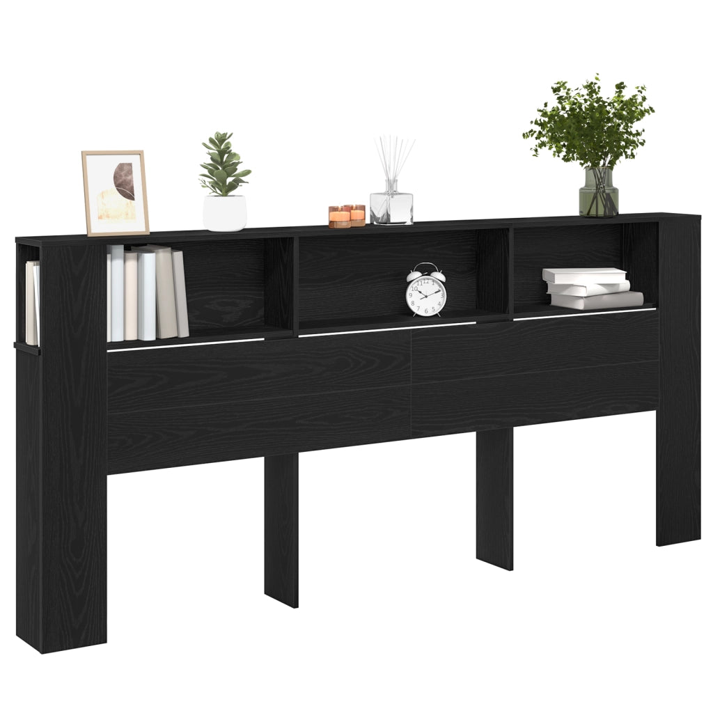 Cabina testiera  Nero Rovere 220x18,5x104,5 cm