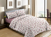 Sacco Copripiumino Piumone Letto In 100% Cotone Made Italy Vari Disegni RP - 1 Piazza - Mongolfiera Rosa