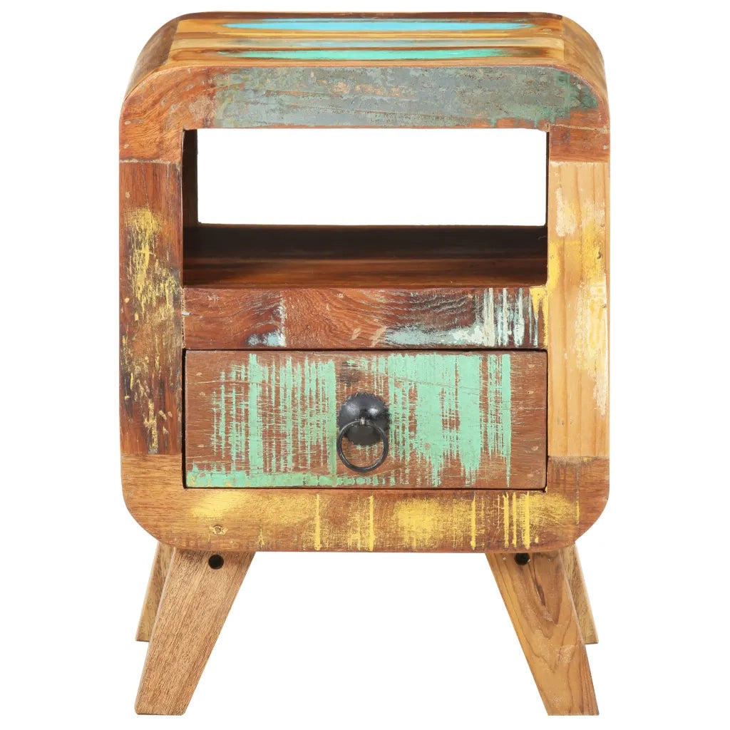 Comodino 30x30x41 cm in Legno Massello di Recupero 321615