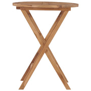 Tavolo da Giardino Pieghevole 60 cm in Legno Massello di Teak 48993