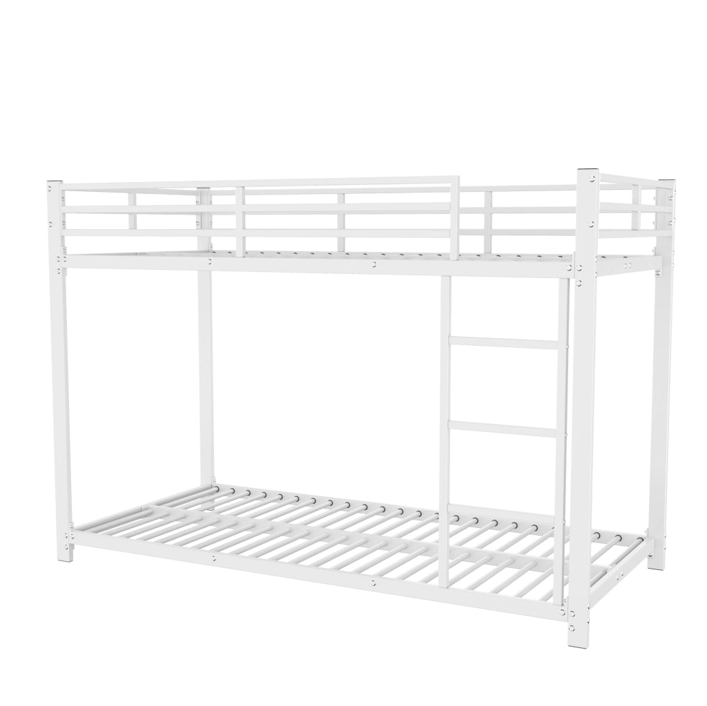 Letto a castello per bambini 90x200 cm in metallo bianco