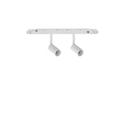 Proiettore Regolabile Ego Alluminio Bianco 2 Luci Led 5W 3000K Luce Calda 1-10V