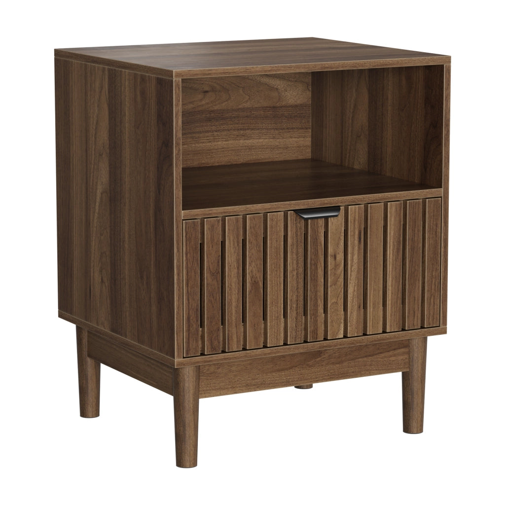 Comodino con Cassetto ¨C MINIMAL ¨C Noce, 45x39x56,5 cm