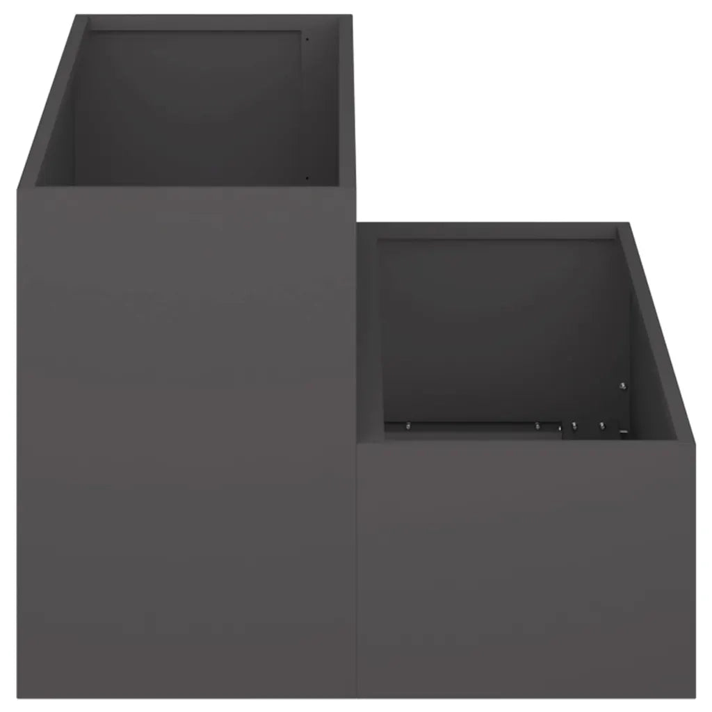 Fioriere | Cassetta per fiori | Vaso da giardino Nero 100 x 60 x 45 cm