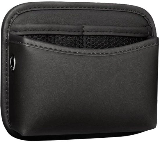 Organizzatore per auto - contenitore in PU - nero - 18 x 15 x 5,5 cm - duraturo e resistente agli urti - portapochette per auto