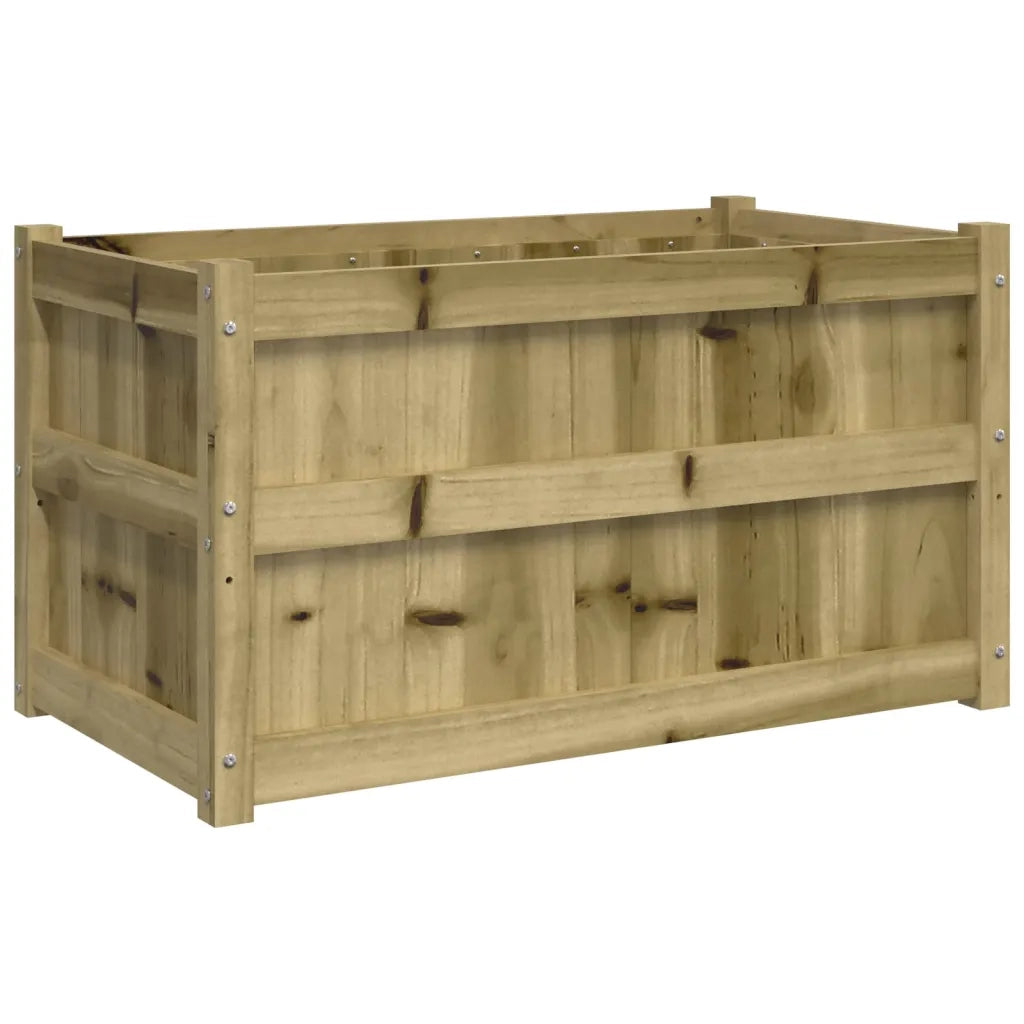 Fioriera | Cassetta per fiori | Vaso da Giardino 90x50x50 cm in Legno di Pino Impregnato