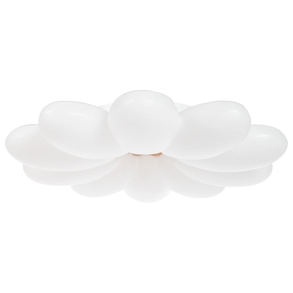 Lampada da soffitto Forma di fiore con paralume acrilico bianco per la stanza dei bambini Luce di design Illuminazione d'accento