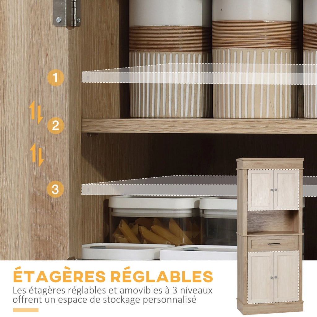 Armadio da cucina ¨C zephmum ¨C rovere chiaro 74x39.5x183
