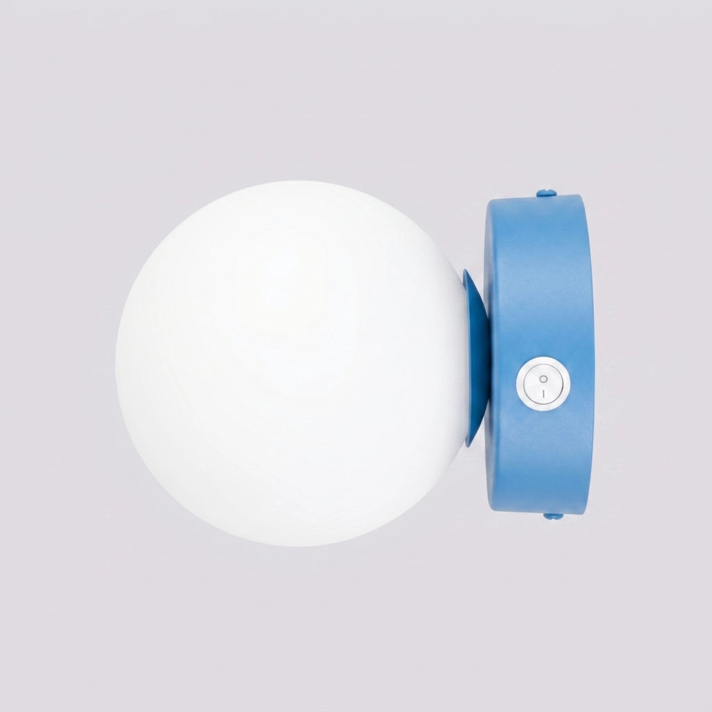 Applique YOLI 1 azzurro con interruttore