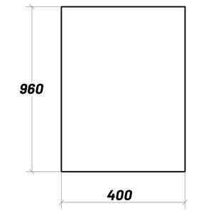 Lineabeta - Specchio con telaio Speci 40x96cm bianco opaco