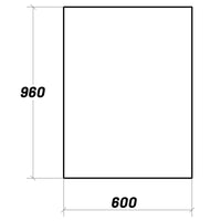 Lineabeta - Specchio con telaio Speci 60x96cm argento satinato