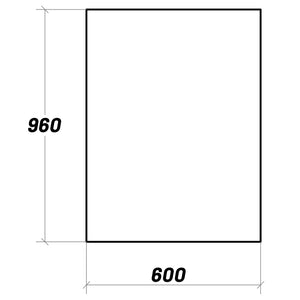 Lineabeta - Specchio con telaio Speci 60x96cm argento satinato