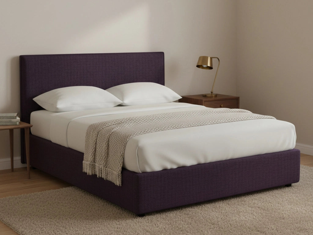 Carlisle, Letto Piazza e Mezza Sfoderabile Made in Italy, Viola