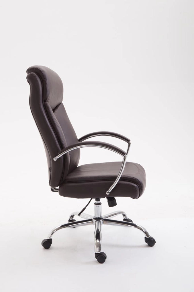 Sedia ufficio VAUD XL in similpelle marrone