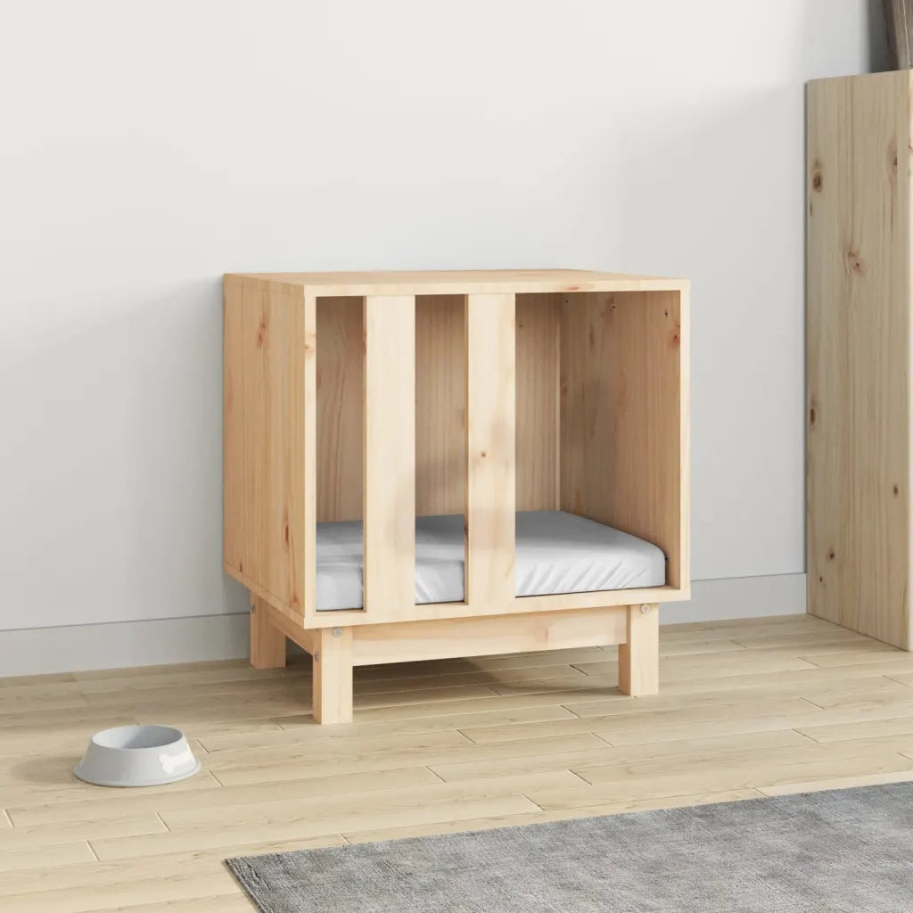 Casetta per Cani 50x40x52 cm in Legno Massello di Pino cod mxl 65960