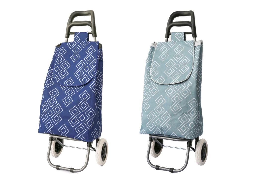 Carrello Spesa Con Ruote Trolley Portaspesa Con Manico Giuditta - Carrello - Azzurro