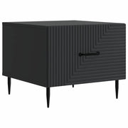 Tavolino da salotto Nero 49 x 50 x 40 cm Legno ingegnerizzato