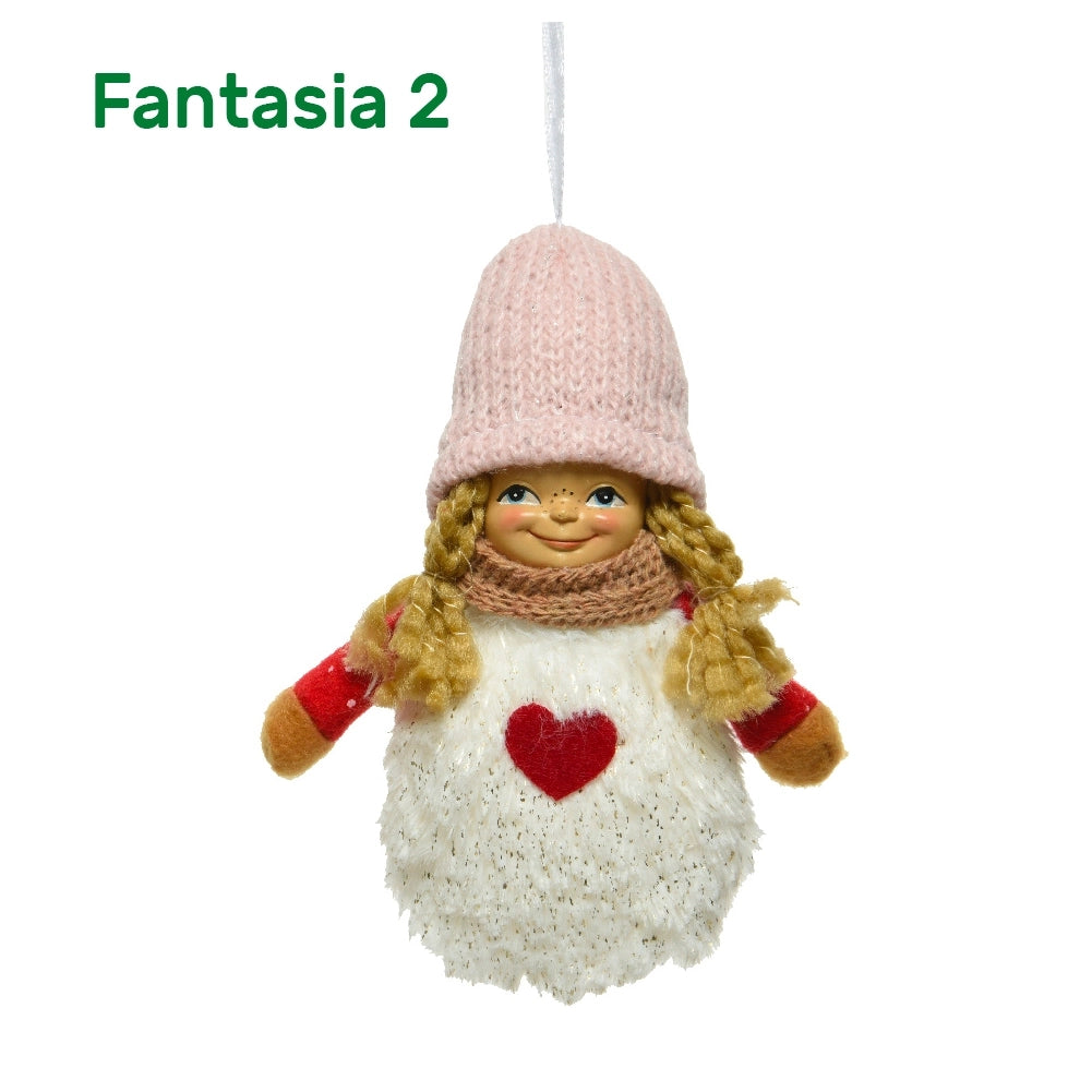 Addobbo albero bambino con cuore Kaemingk