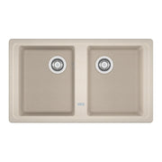 Lavello cucina 2 vasche Franke Boston BFG620 incasso fragranite 86x50 sahara