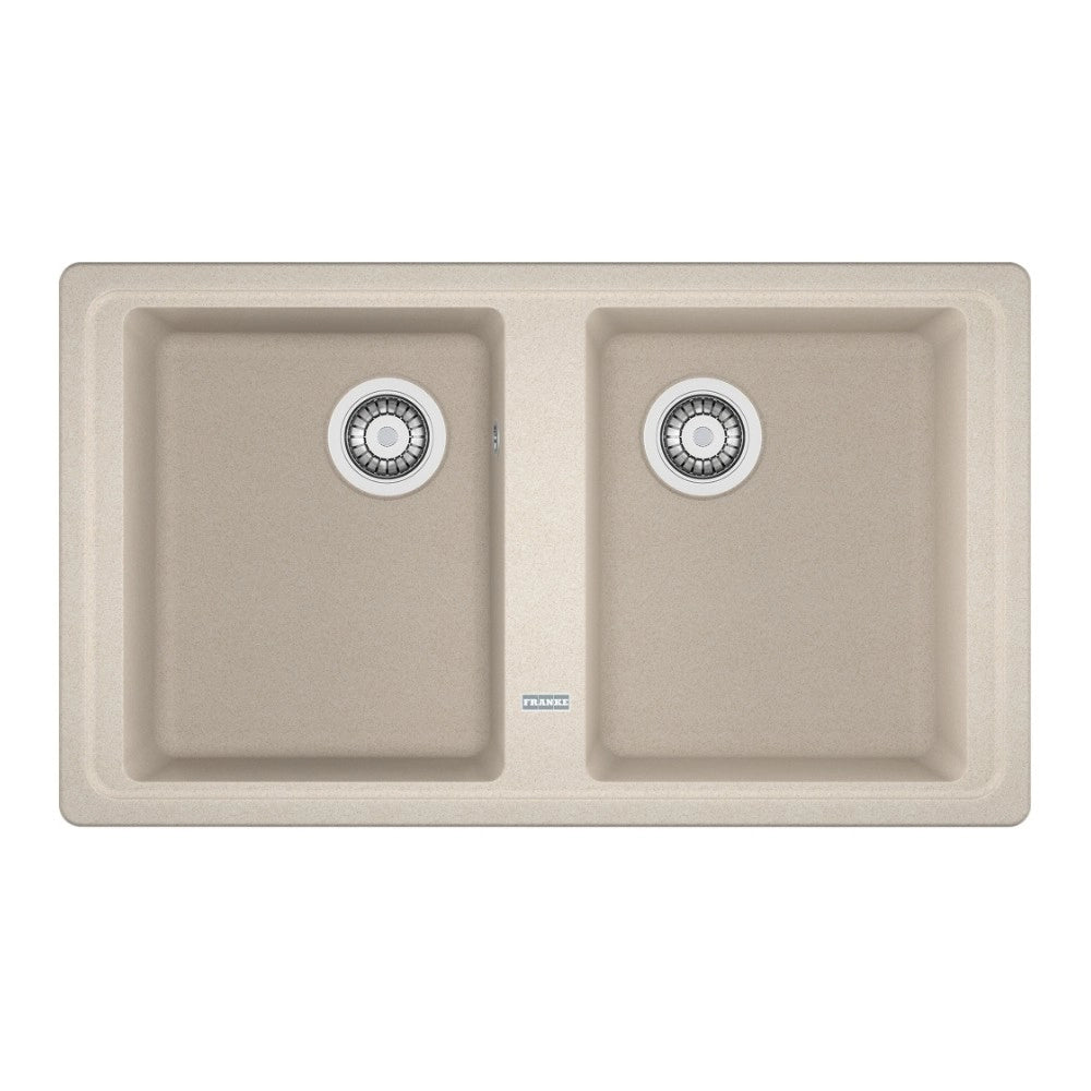 Lavello cucina 2 vasche Franke Boston BFG620 incasso fragranite 86x50 sahara