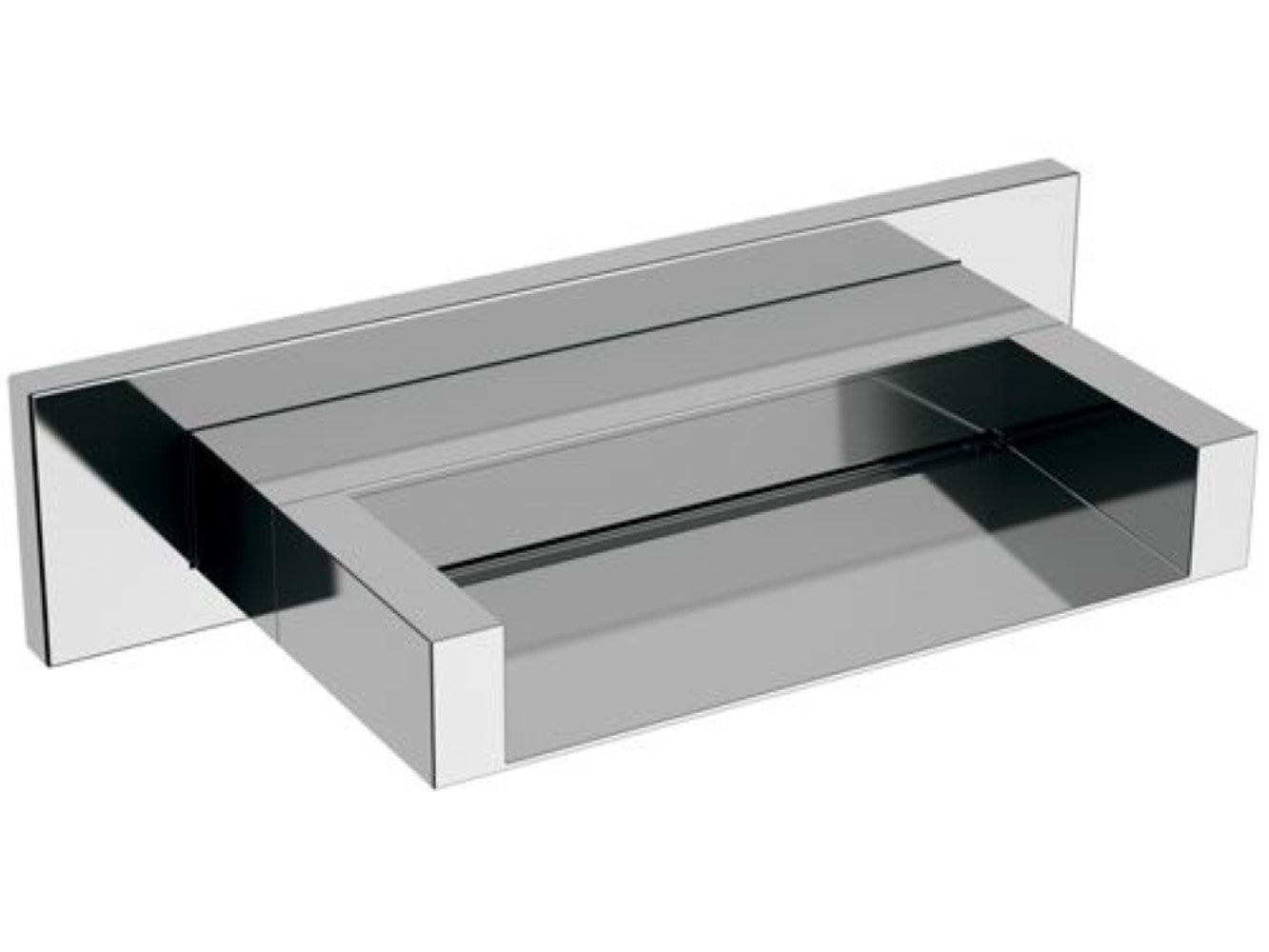 Bocca incasso a cascata con aeratore integrato qubika cascata