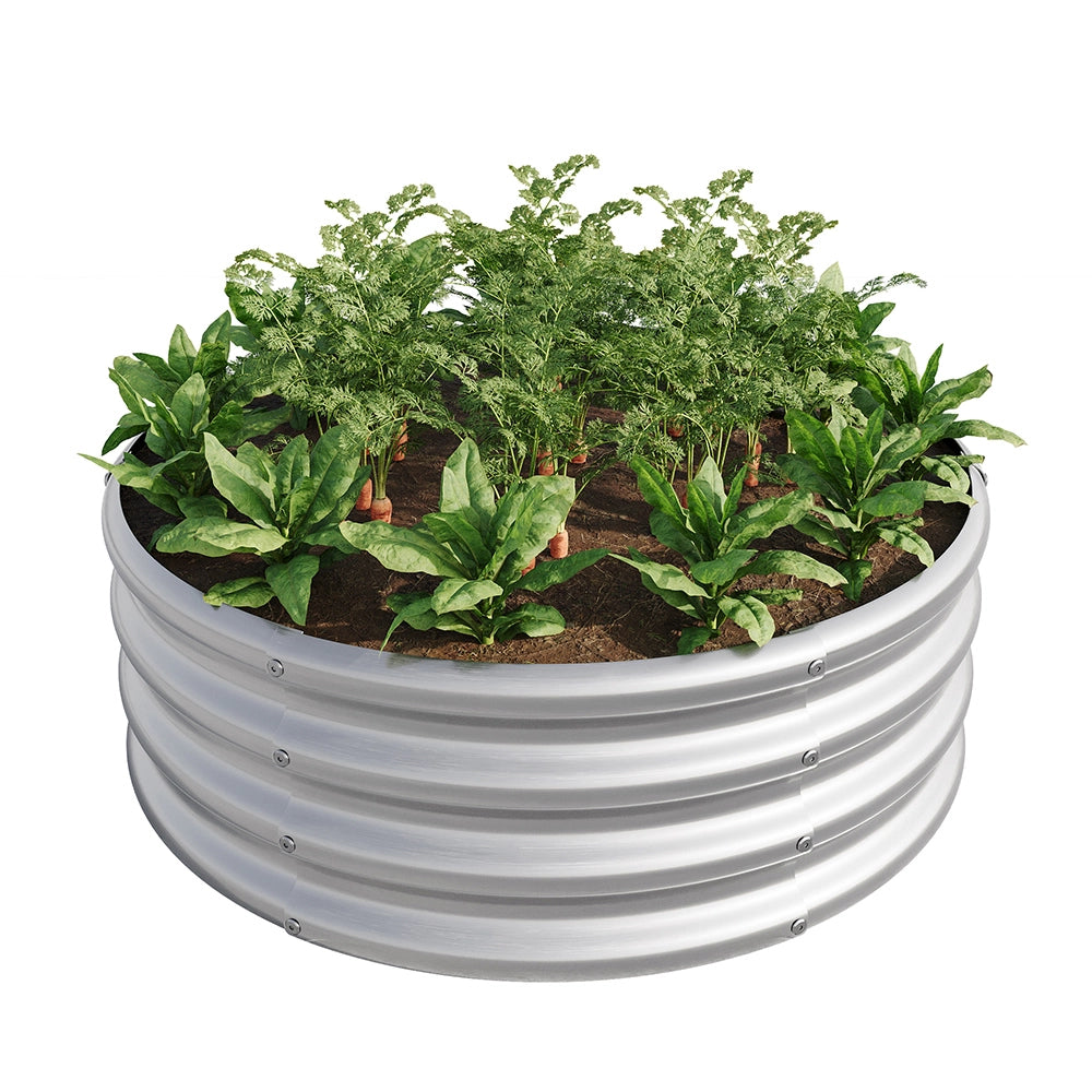 Letto da giardino - Xylo - Galvanizzato argento