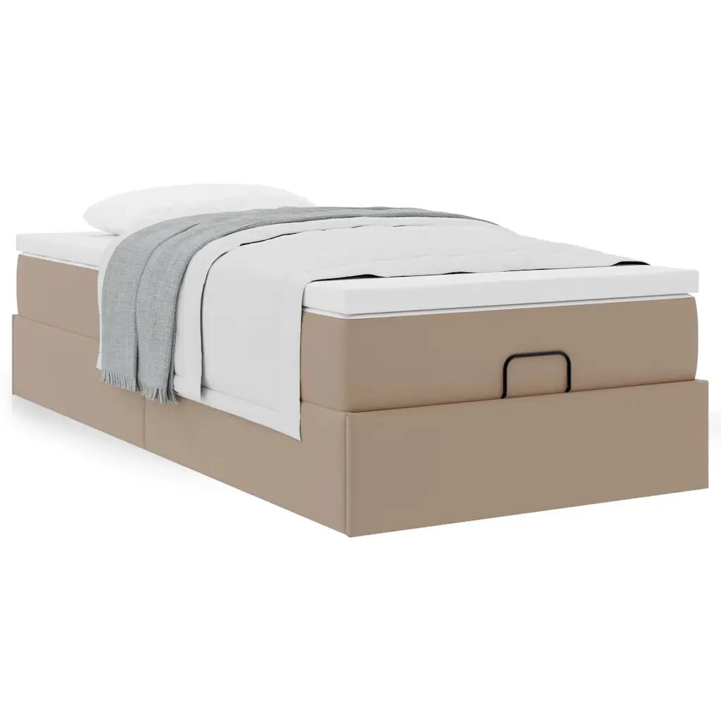 Struttura Letto Pouf con Materasso 100x200 cm Similpelle 3311025