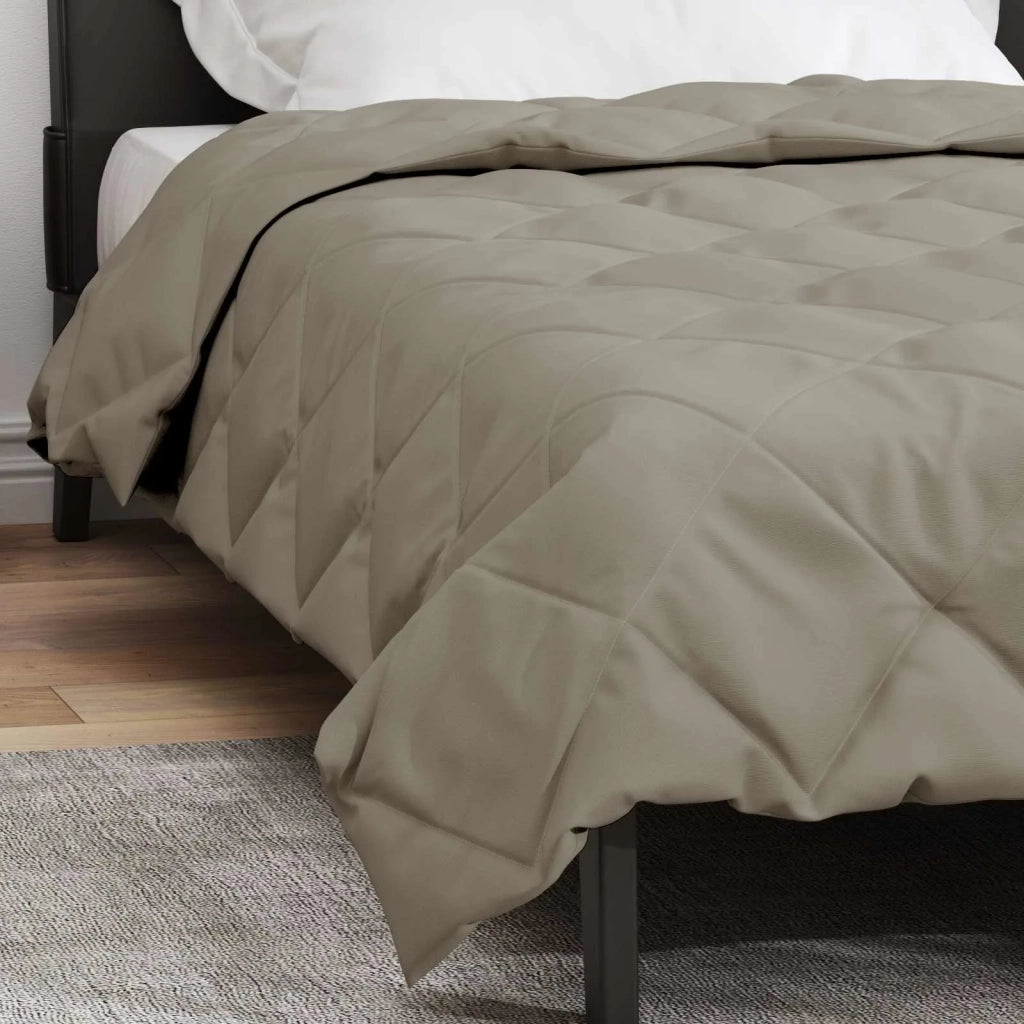 Piumone | Duvet Completo Annuale Grigio chiaro 135 x 220 cm Microfibra
