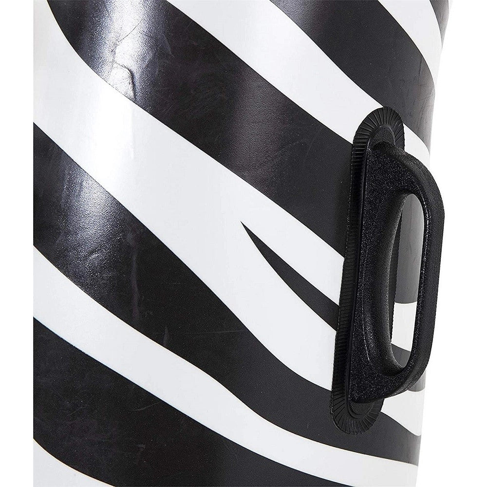 Trade Shop - Cavalcabile Fashion Gonfiabile Zebra Gigante Con Luci Led Piscina 254x142cm 41406 -