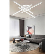 Trade Shop - Plafoniera Led 45 W Bianca Da Soffitto Lampadario Luce 6500k 4000k 3000k Pn-21b - -bianco Naturale      -
