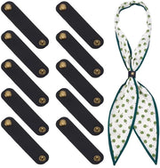 Pacchetto da 10 di Clip per sciarpa in PU resistente, chiusura multifunzionale con sistema di chiusura rapida