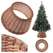 Copertura per supporto albero di Natale in vimini KADAX 50 cm, supporto a cestino naturale