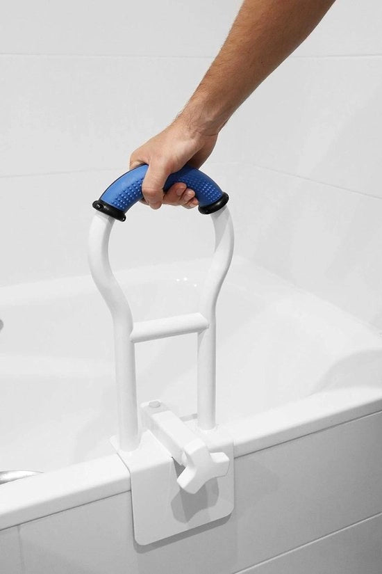 Supporto anti-slip per la vasca da bagno - Maniglia per la vasca da bagno anti-slip per anziani - Ringhiere per la vasca da bagno per maggiore supporto - Adatto per vasche da bagno con bordo liscio ≥ 9 cm