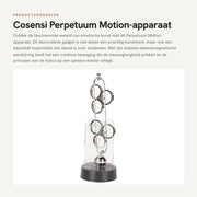 Apparecchio di moto perpetuo - Arte cinetica - Gadget educativo - Decorativo - Continuo movimento - Ideale per studenti - 28,9 x 12 x 10,1 cm