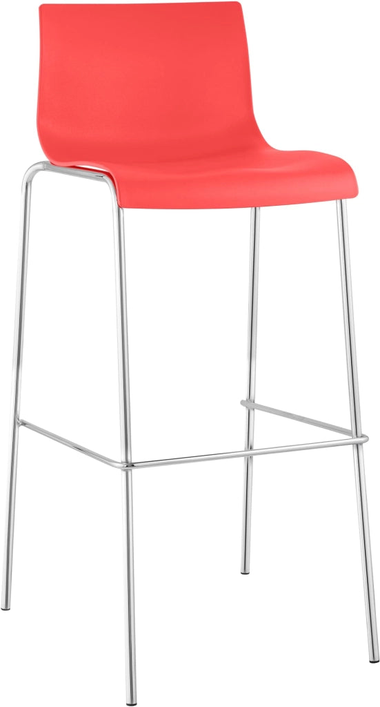 Sgabello da bar Hoover struttura cromata a 4 piedi 5