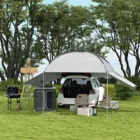 Barbecue a Carbone con Coperchio, Termometro e Camino, Ripiani e Ruote, Nero
