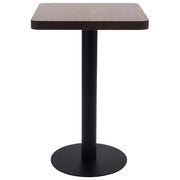 Tavolo da Bistrot Marrone Scuro 50x50 cm in MDF 286428